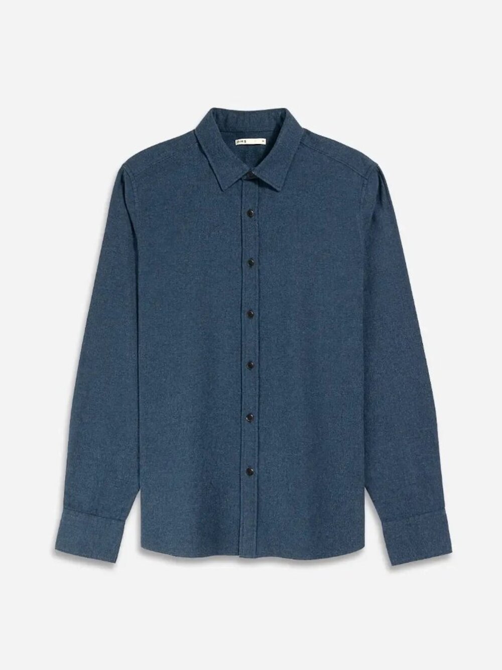 O.N.S Dark Blue Brushed Cotton Long Sleeve Button Up Shirt/4382